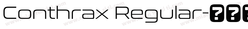 Conthrax Regular字体转换